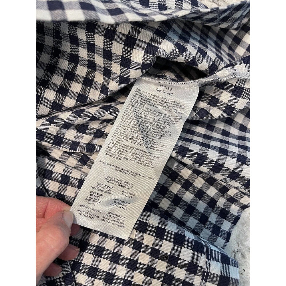 VOLCOM Georgia May Jagger Overalls Frochickie Gingham Dress Medium/M/4/6 NEW - Picture 9 of 10